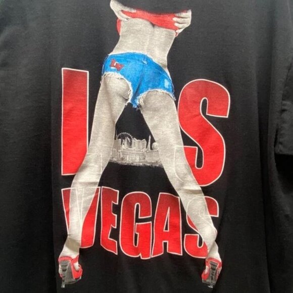 Las Vegas Shirt Men's 2X Black Urban 360 Short Sleeve Graphic Logo T-Shirt EUC - Picture 2 of 6